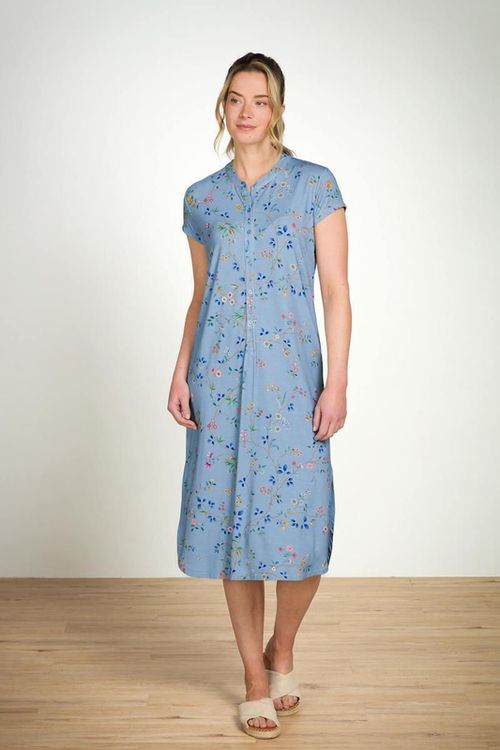 купить Домашний текстиль Pip Studio 51.504.677 Dalia Short Sleeve Nightdress Delhi Dreams Blue M Blue в Кишинёве 