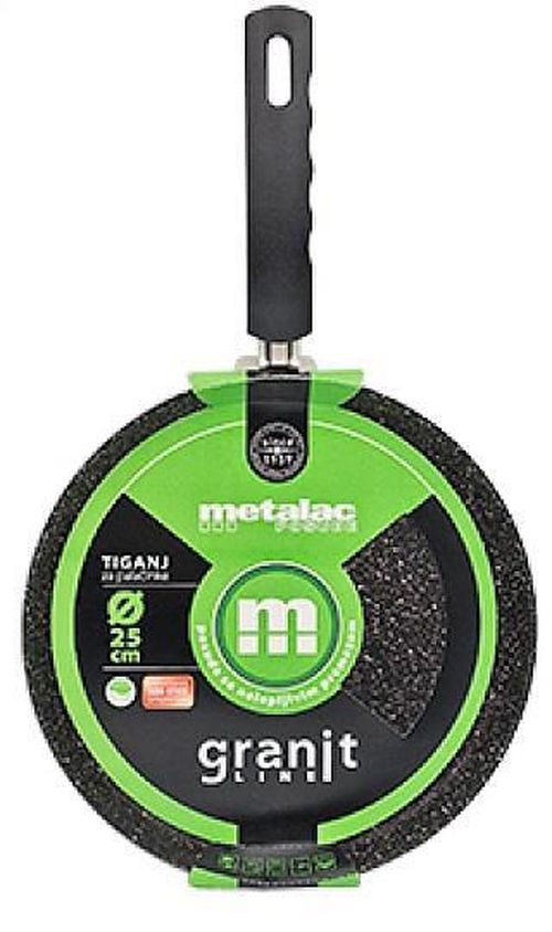 купить Сковорода Metalac 55009 Granit 25cm cu strat antiaderent, aluminiu в Кишинёве 