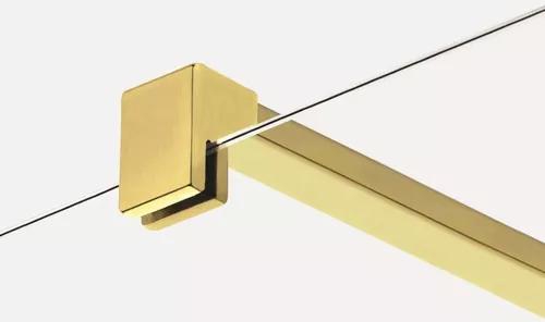 cumpără Cabină de duș New Trendy Perete dus Nesta Gold Brushed 8 mm 90x200 K-1743 în Chișinău 