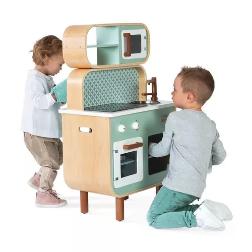 cumpără Bucătărie și veselă de jucărie Janod J06594 Bucatarie din lemn Kitchen Reverso Playset în Chișinău 