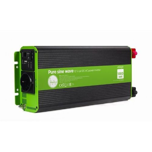 купить Автомобильный инвертор Energenie EG-PWC-PS1000-01, 12 V Pure sine wave car DC-AC power inverter в Кишинёве 