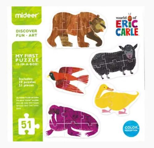 купить Головоломка Mideer MD3080 Puzzle Lumea lui Eric Carle, 51 elem. в Кишинёве 