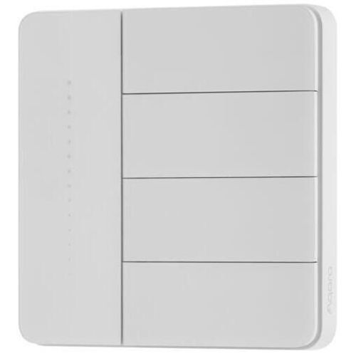 cumpără Întrerupător electric Aqara Z1 PRO - Întrerupător cu 4 butoane (cu și fără neutru) cutie pătrată de perete, albă (ZNQBKG45LM) în Chișinău 