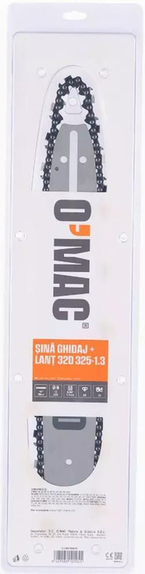 cumpără Accesoriu pentru fierăstrăie O'MAC Șină de ghidare și lanț pentru ferăstrău cu lanț 32D 325-1.3 în Chișinău 