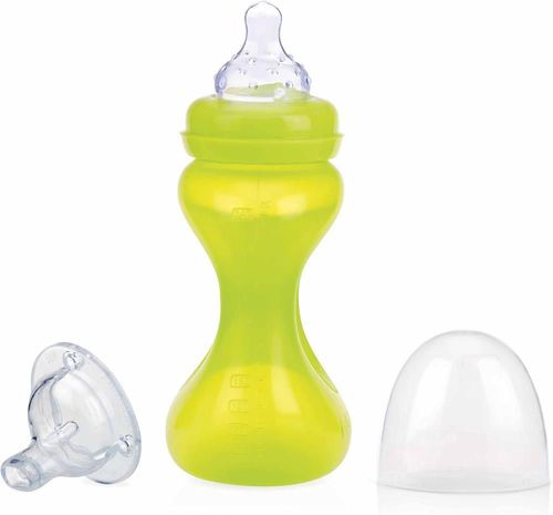 купить Поильник Nuby ID1241 Бутылочка тренировочная WN Anti-colic широкое горлышко 240 мл (3 m+) в Кишинёве 