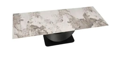 купить Стол Halmar FERNANDO marmura bej/negru (92700560) в Кишинёве 