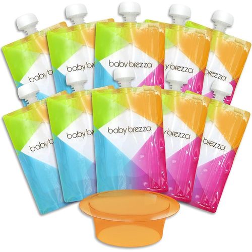 купить Посуда для кормления BabyBrezza BRZ00207 Многоразовые пакеты для хранения продуктов (10 шт.) в Кишинёве 