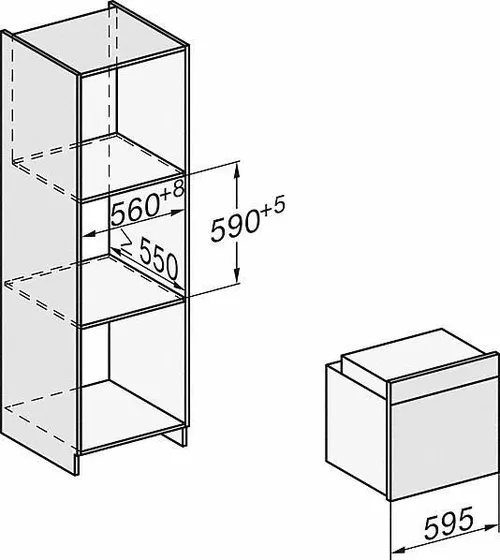 купить Встраиваемый духовой шкаф электрический Miele H 7260 BP OBSW в Кишинёве 