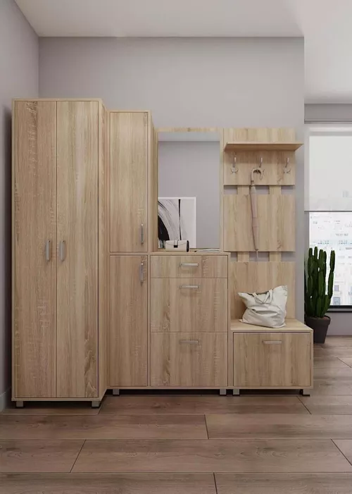 cumpără Raft pentru încălțăminte Fabrik Home №07 Обувница однарядная 600 дуб сонома în Chișinău 