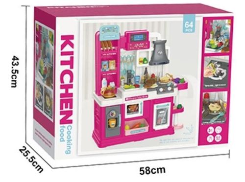 cumpără Bucătărie și veselă de jucărie Essa 8086A Tânărul bucătar, bucătărie interactivă cu accesorii, 64elem în Chișinău 