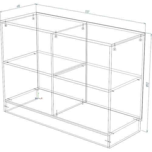 купить Комод Smartex (16388) Т7 120cm Ivory в Кишинёве 