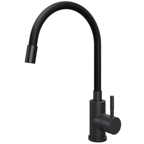 купить Смеситель кухонный Helika-AquaSanita 5543-MB FLEXA Black Matte в Кишинёве 