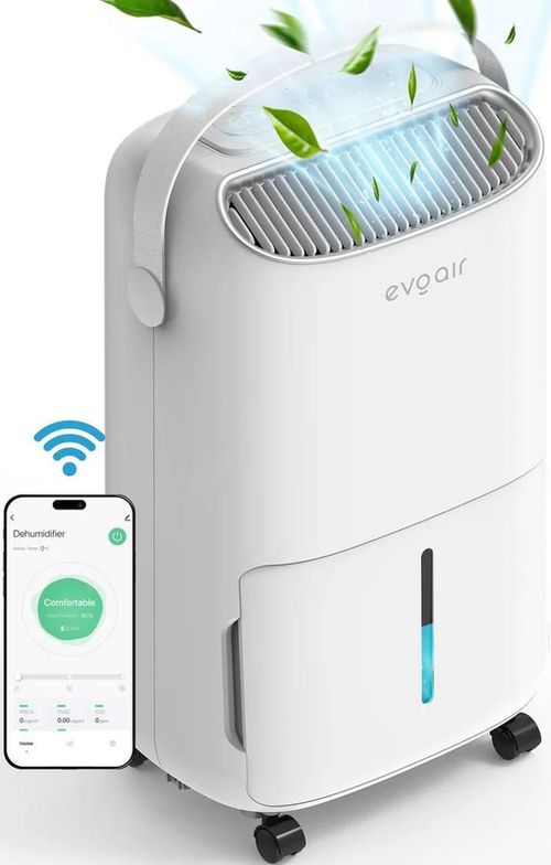 cumpără Dezumidificator de aer EvoAir NovaDry 16 Smart, 16l/24h, Senzor de Umiditate, Uscare Rufe, Crem în Chișinău 