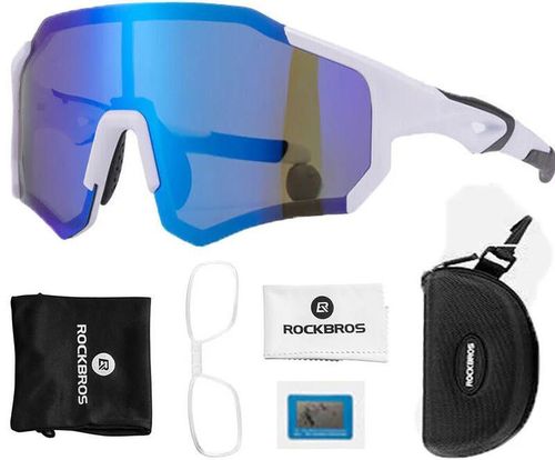 cumpără Ochelari de protecție Rockbros 10183 Ochelari de soare pentru ciclism polarizati, Alb în Chișinău 
