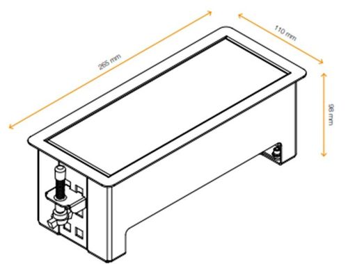 купить Розетка электрическая ASA Plastici 060.34F.00016 Versanet 2.0 3 sockets F Brushed steel в Кишинёве 