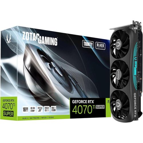 cumpără Placă video ZOTAC GeForce RTX 4070 Ti SUPER Trinity Black Edition 16GB GDDR6X în Chișinău 