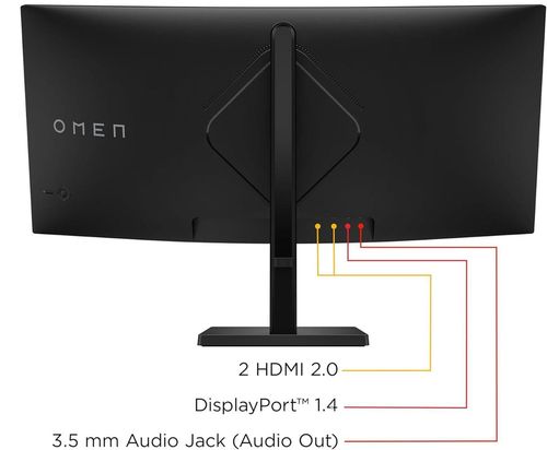 cumpără Monitor HP OMEN 34c G2 WQHD Curved Gaming Black (AV4C1AA) în Chișinău 