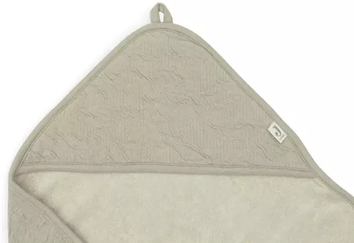 cumpără Accesoriu pentru baie Jollein 534-836-67052 Prosop cu gluga Soft Waves Olive Green, 75x75cm în Chișinău 