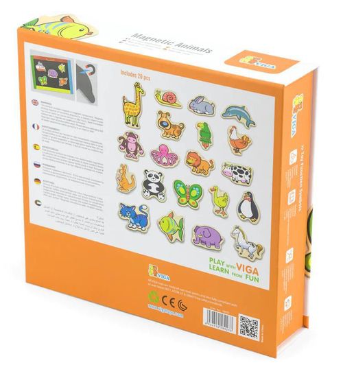 cumpără Jucărie educativă Viga 58923 Magnetic Animals (20pcs) în Chișinău 