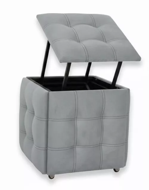 купить Пуф Nex Home Cub Transformer 5 scaune in 1 N7, Gri в Кишинёве 