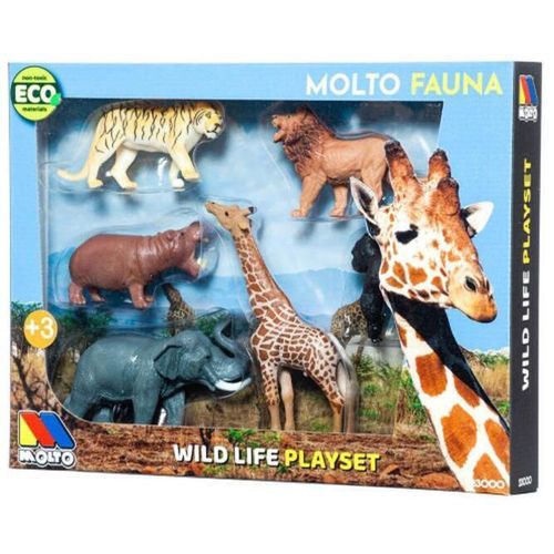 купить Игрушка Molto 23251 Фигурки набор FAUNA WILD ANIMALS в Кишинёве 