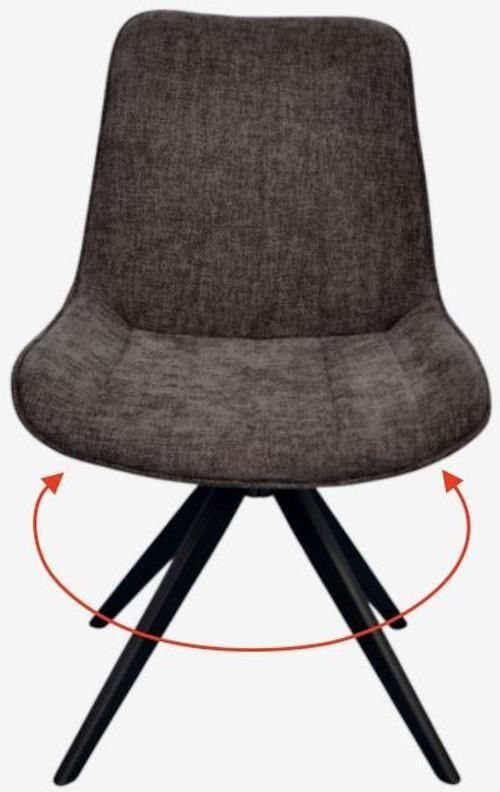 купить Стул Evelin di Costacurta YTC-055B SW, UF885-15 (Dark grey) в Кишинёве 