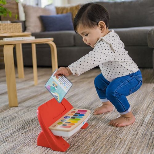 Jucarie de lemn muzicala Hape & Baby Einstein Cal's First Melodies Magic Touch Piano 