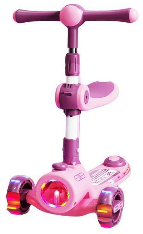 cumpără Trotinetă miscellaneous BW2023Z Scooter pliabil cu 3 roți, lumini și muzică (4 culori) în Chișinău 