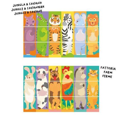 cumpără Puzzle Quercetti 2582 Tubo' Mix&Match Animals în Chișinău 