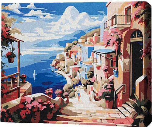cumpără Tablou pe numere BrushMe RMG0025FC 30x40сm (fără cutie) Coasta italiană în Chișinău 