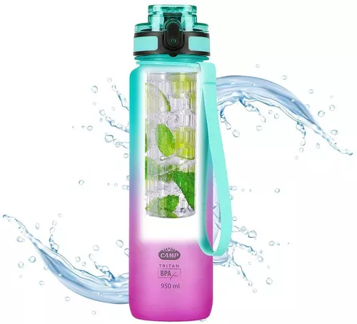 купить Бутылочка для воды Nils NCD04 Abisal Green-Pink Tritan Bottle в Кишинёве 