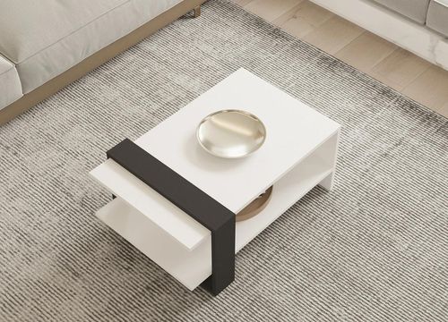 купить Журнальный столик Hanah Home Funda Anthracite White в Кишинёве 