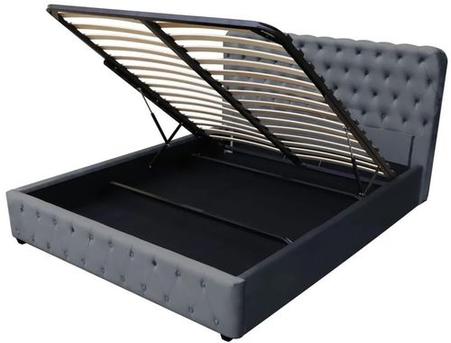 cumpără Pat Interdepo Belinda 1,6 (Dark gre\175) în Chișinău 