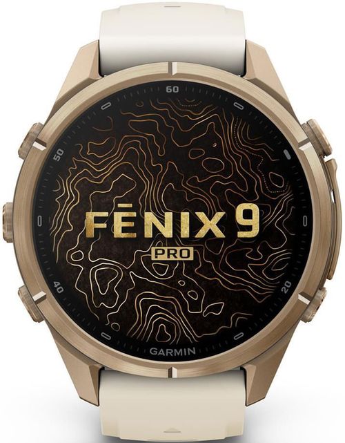 cumpără Ceas inteligent Garmin Fenix 9 Pro 43mm, GoldTi w/Crm/FrGry band (010-04335-26) în Chișinău 