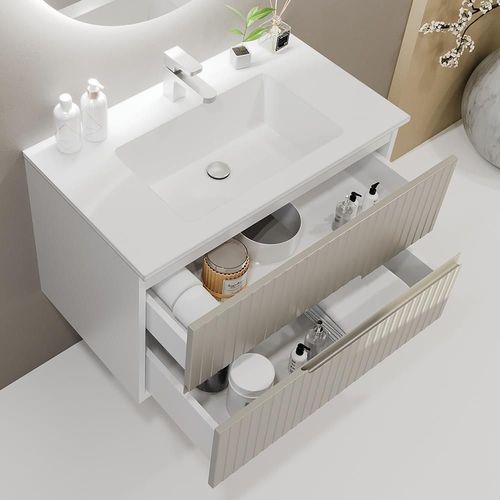 cumpără Dulap pentru lavoar Bayro suspendat Santos Allegro 600 Gri ​​Deschis în Chișinău 