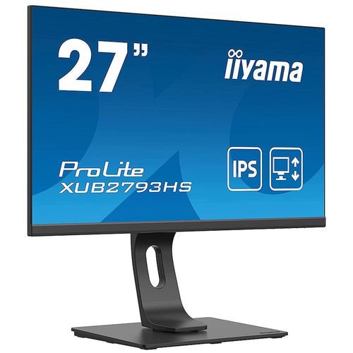 cumpără Monitor 27 Iiyama ProLite XUB2793HS-B4 IPS LED Borderless 75Hz Monitor WIDE 16:9, 0.311, 4ms, HAS + Pivot, Speakers 2x2W, Advanced Contrast 80M:1, Static Contrast 1000:1, H:30-85kHz, 1920x1080 Full HD, HDMI/Display Port/VGA, TCO03 în Chișinău 