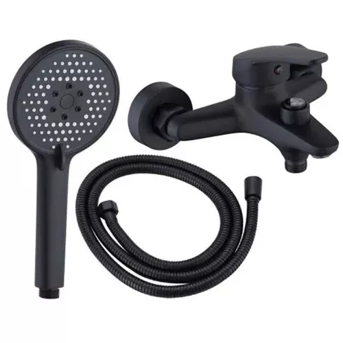 cumpără Baterie pentru cadă Hydro S Aquafix - 156, negru, cu para si furtun în Chișinău 