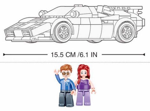 купить Конструктор Sluban B1098 Mașină sport italiană, 254 elem. в Кишинёве 