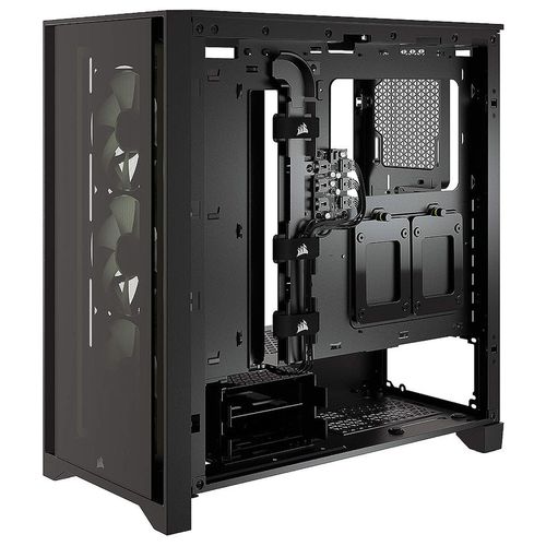 cumpără Carcasa Case Middletower Corsair iCUE 4000X RGB Tempered Glass Mid-Tower ATX Case Black no PSU, Gaming, USB 3.1 Type-C, USB 3.0, Audio-out, 3x120mm AirGuide RGB Fans, CC-9011204-WW (carcasa/корпус) în Chișinău 