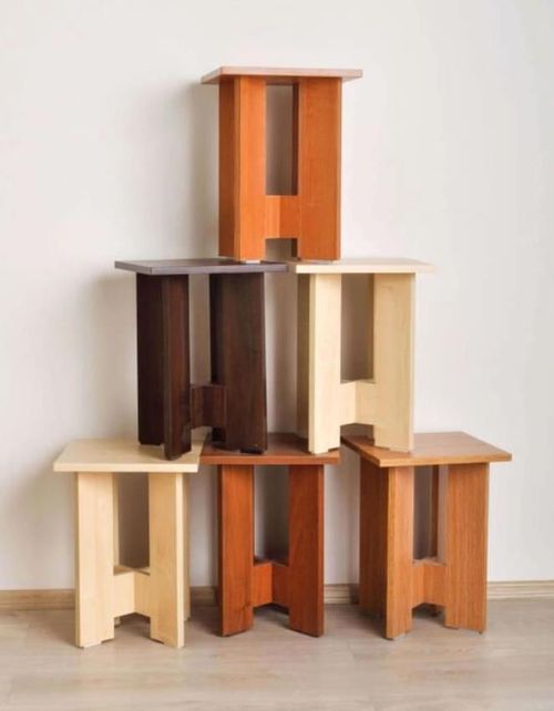 купить Стул Fabrik Home Табурет ламинатный Дуб сонома в Кишинёве 