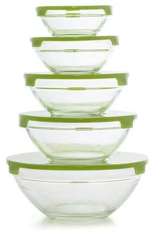 купить Контейнер для хранения пищи Excellent Houseware 18434 Набор емкостей стеклянных 5шт в Кишинёве 
