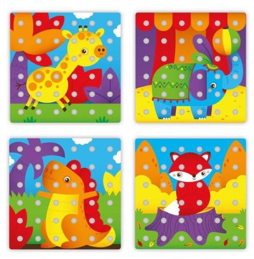 купить Головоломка Quercetti Q2271 Jumbo Peggy Primul Mozaic Dinozaur в Кишинёве 