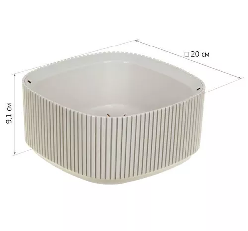 купить Цветочный горшок Idea М3250 Стрип 200x200 мм D1,6л в Кишинёве 