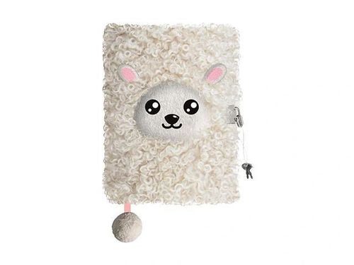 купить Блокнот St.RIGHT 57901 Agenda cu lacat, A5, 96foi, 3D My Little Friend Sheep, coperta plus в Кишинёве 