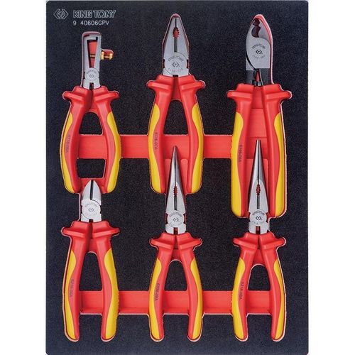 cumpără Set de unelte de mână King Tony 934-086MRVD изолированных, VDE до 1000 В, 86 пр. в ложементах под тележку în Chișinău 