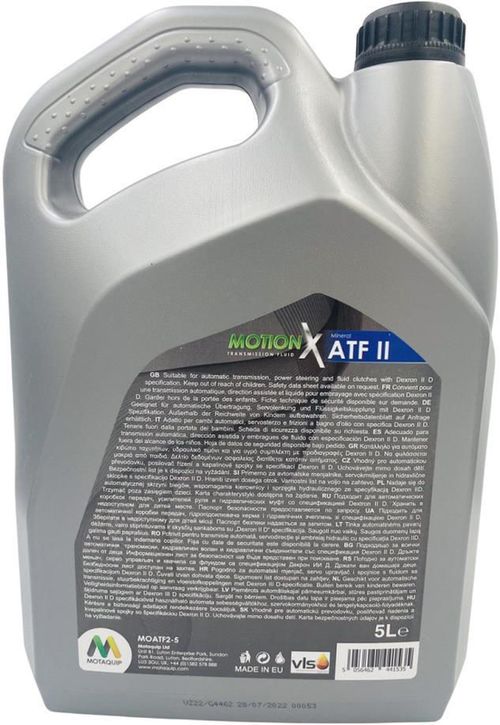 cumpără Ulei Motaquip MOATF2-5 ATF II D 5L GM Dexron II D; Ford ESP-M2C138-CJ/166-H pentru cutie automată în Chișinău 
