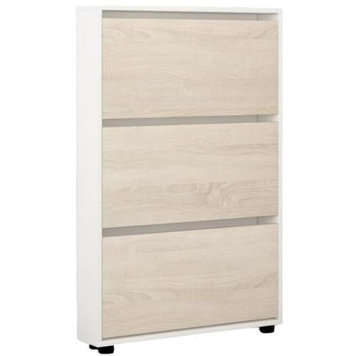 купить Полка для обуви Mobildor-Lux Leo Slim 70x16x125H cm White/Sonoma в Кишинёве 