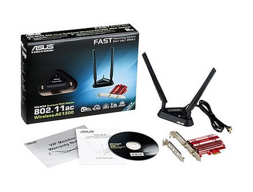 cumpără ASUS PCE-AC56 Dual-band Wireless AC1300 PCI-E Adapter, 2.4Ghz/5Ghz, IEEE 802.11 a/b/g/n/ac, AC1300 enhanced AC performance: 400+867 Mbps (placa de retea wireless WiFi/сетевая карта WiFi беспроводная) în Chișinău 