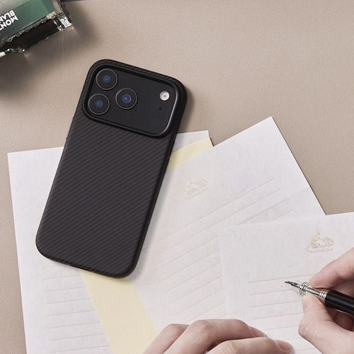 купить Чехол для смартфона Pitaka Aramid UltraGuard Case for iPhone 17 Pro Max Black/Grey (KI1701BPM) в Кишинёве 