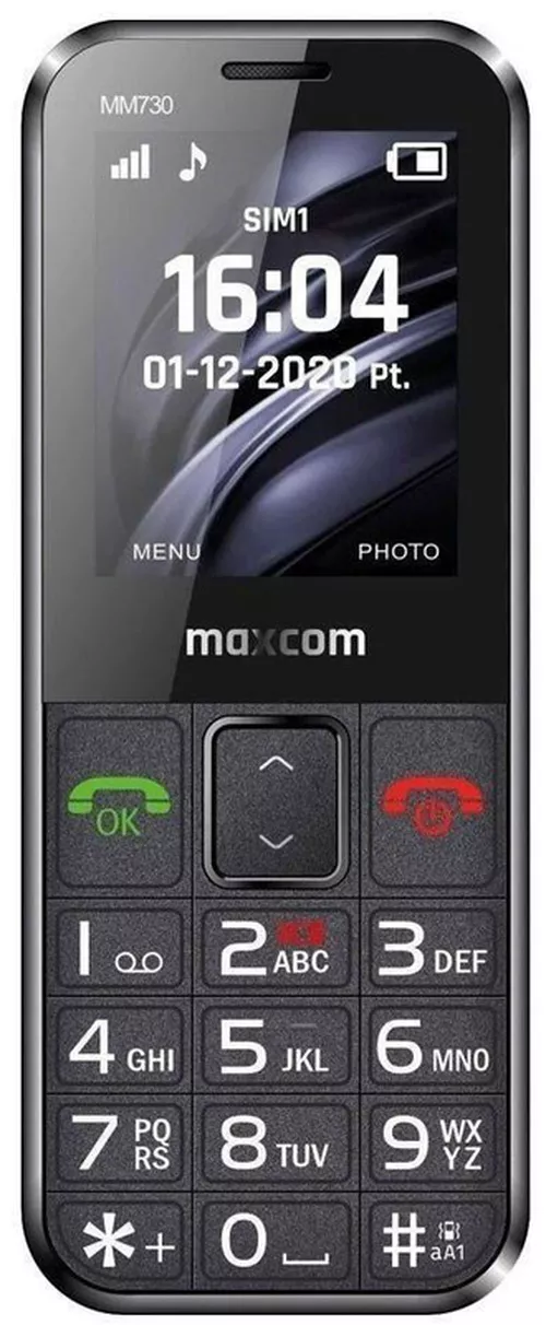 купить Телефон мобильный Max Com MM 730, Black в Кишинёве 